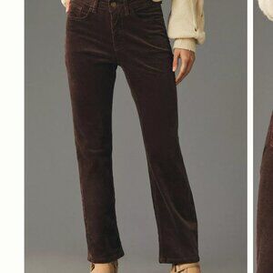 Pilcro The Yaya Mid-Rise Corduroy Crop Flare Jeans *Petite*